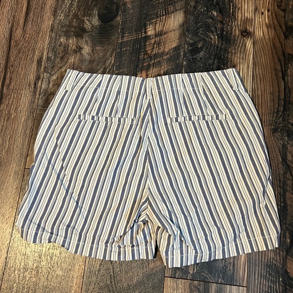 Lee Women's Blue Striped Shorts - Picture 2 of 5